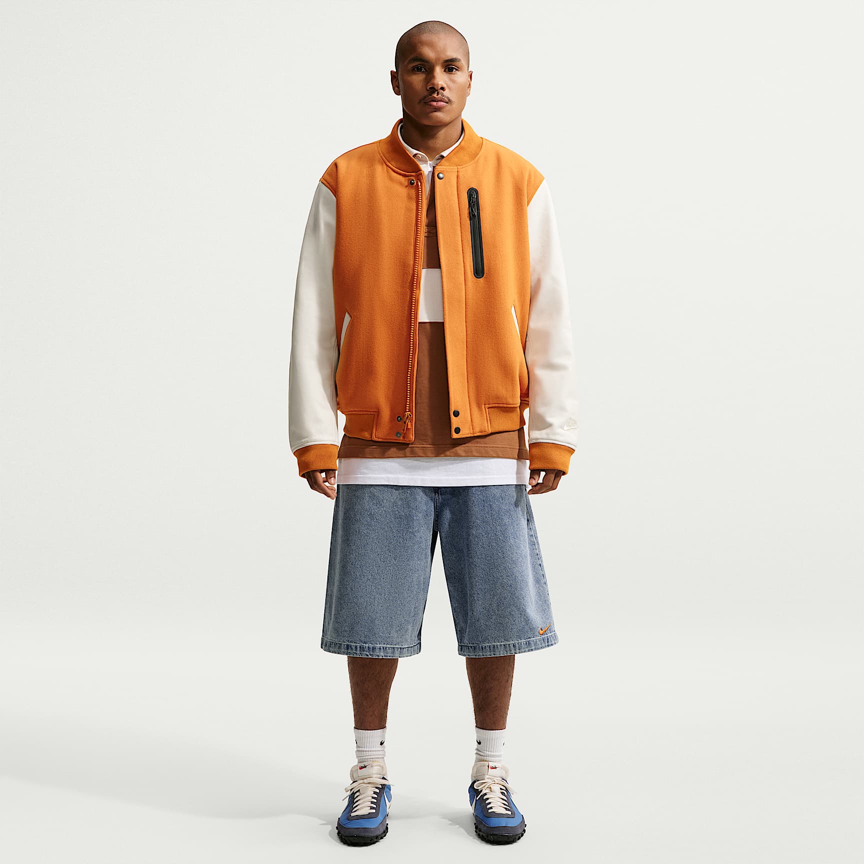 Nike Sportswear indigo denim shorts voor heren. Nike NL